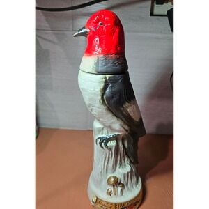 Vintage 1969 Jim Beam Red-Headed Woodpecker Regal China Decanter KY-DRB-230